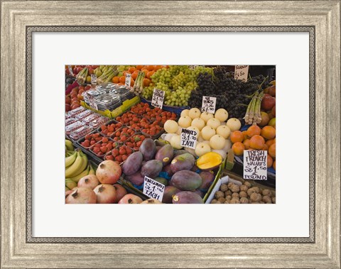 Framed Market Stalls, Portobello Road, London, England Print