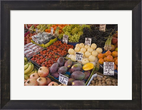 Framed Market Stalls, Portobello Road, London, England Print