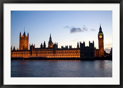 Framed Big Ben, Houses of Parliament, London, England Print