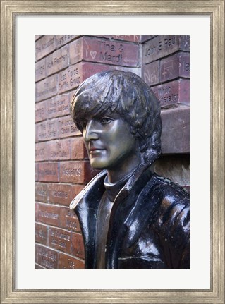 Framed John Lennon, Mathew Street, Liverpool, England Print