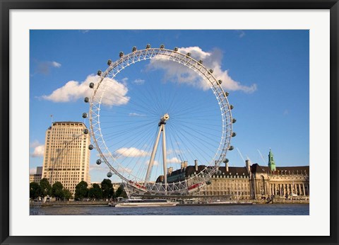 Framed London Eye, Amusement Park, London, England Print