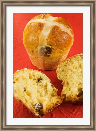 Framed Hot cross buns, an English Easter specialty Print