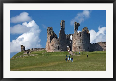 Framed Dunstanburgh Castle Ruins, Northumberland, England Print