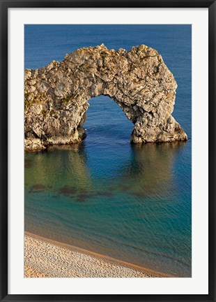 Framed Durdle Door Arch, Jurassic Coast World Heritage Site, Dorset, England Print