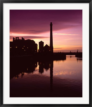 Framed Pumphouse, Albert Dock, Liverpool, Merseyside, England Print