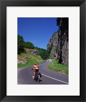 Framed Cheddar Gorge, Somerset, England Print