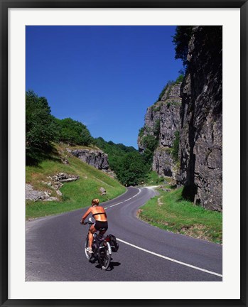 Framed Cheddar Gorge, Somerset, England Print