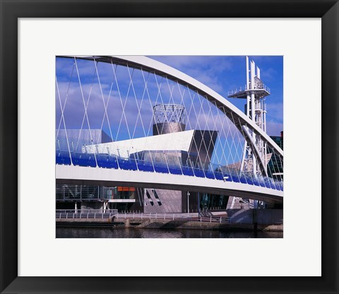 Framed Lowry Centre, Art Gallery, Salford Quays, Manchester, England Print