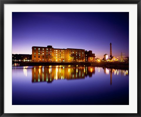 Framed Albert Dock, Liverpool, Merseyside, England Print