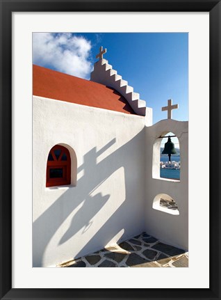 Framed Church, Chora, Mykonos, Greece Print