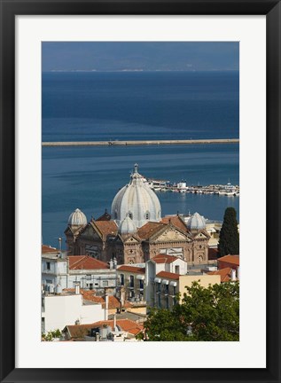 Framed Church of Agios Therapon, Lesvos, Mithymna, Northeastern Aegean Islands, Greece Print