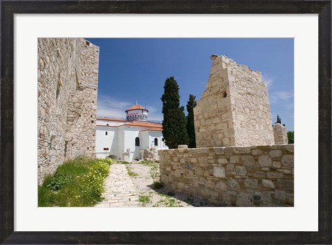 Framed Castle of Lykourgos Logothetis, Pythagorio, Samos, Aegean Islands, Greece Print