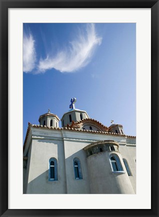 Framed Greece, Aegean Islands, Samos, Agia Triada Church Print