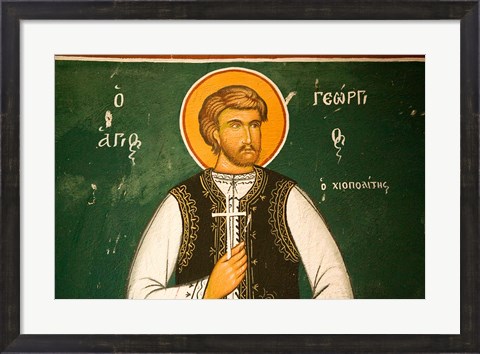 Framed Greece, Aegeans, LESVOS, Filia: Limonos Monastery Print