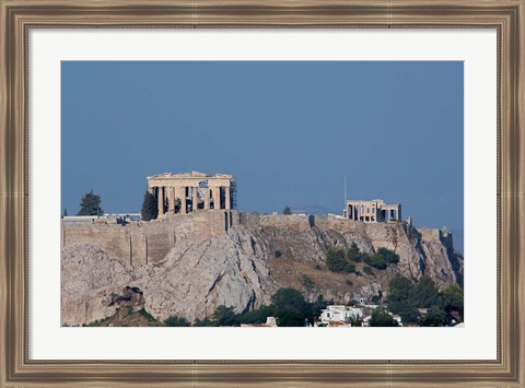 Framed Greece, Athens View of the Acropolis Print