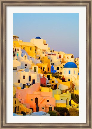 Framed Scenic Oia, Santorini, Greece Print
