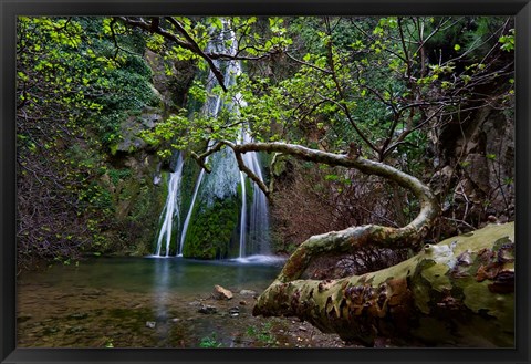 Framed Richtis Gorge near town of Exo Mouliana, Crete, Greece Print