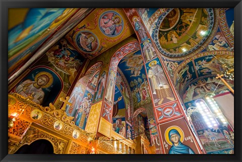 Framed Interior of church in Rethymnon, Crete, Greece Print