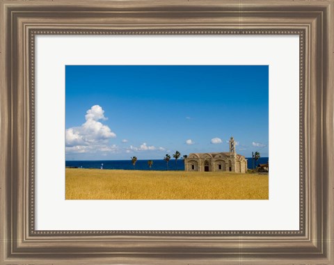 Framed Cyprus, Karpas peninsula, Ayios Thyrsos church Print