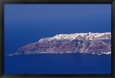 Framed Landscape, Santorini, Greece Print