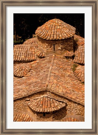 Framed Tile Roof, Karitena, Peloponnese, Central Arcadia, Greece Print