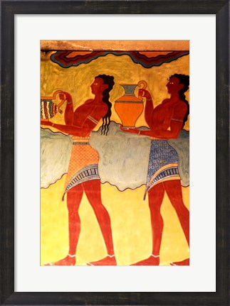 Framed Artwork in Heraklion Knossos Palace, Greece Print