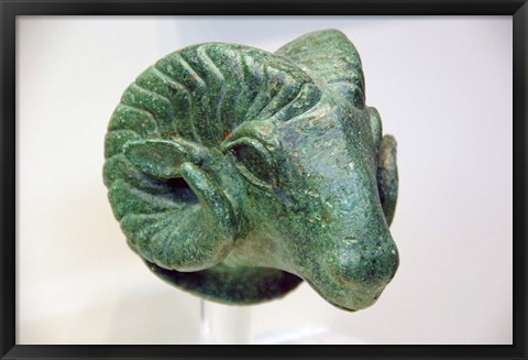 Framed Ram, Olympia Archaeological Museum, Peloponnese, Greece Print