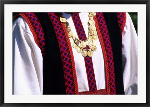 Framed Close-up of Greek Clothes and Traditional Costume, Athens, Greece Print