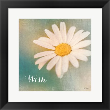 Framed Daisy Wishes Print