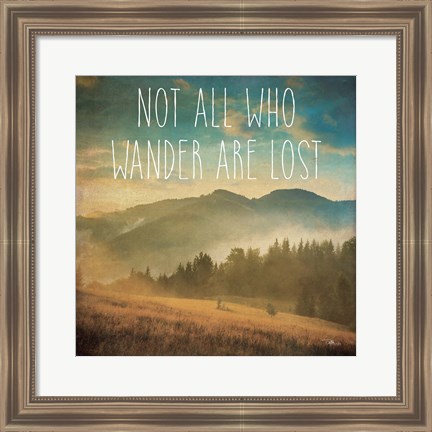 Framed Wander II Print