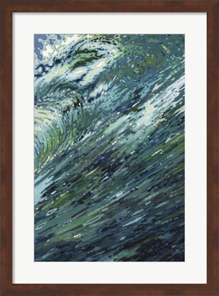 Framed Churning Sea Print