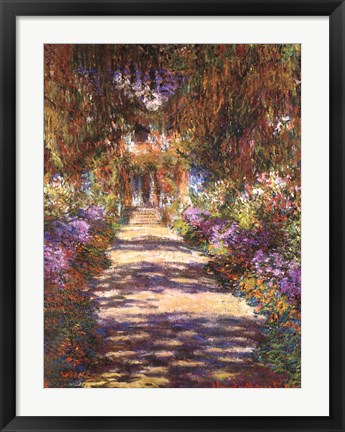 Framed Jardin a Giverny Print