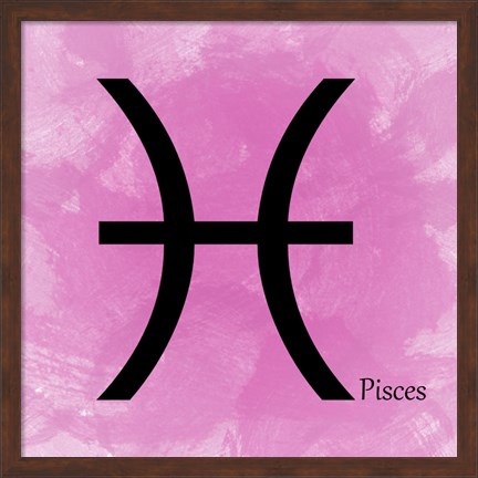 Framed Pisces - Pink Print