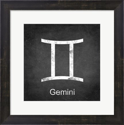 Framed Gemini - Black Print