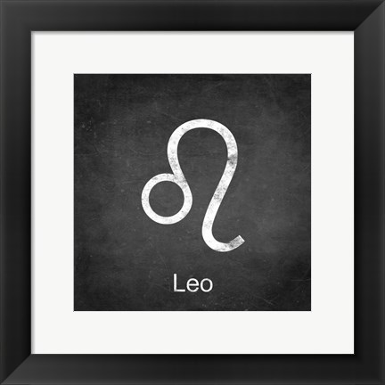 Framed Leo - Black Print