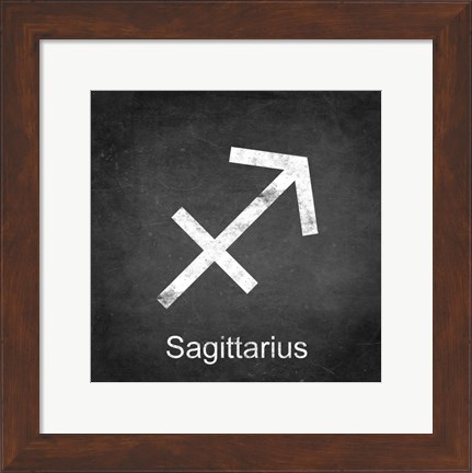 Framed Sagittarius - Black Print