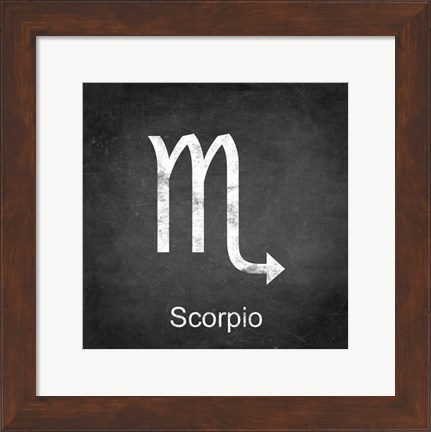 Framed Scorpio - Black Print