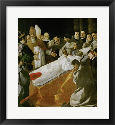 Framed Death of Saint Bonaventura, 1627 Print