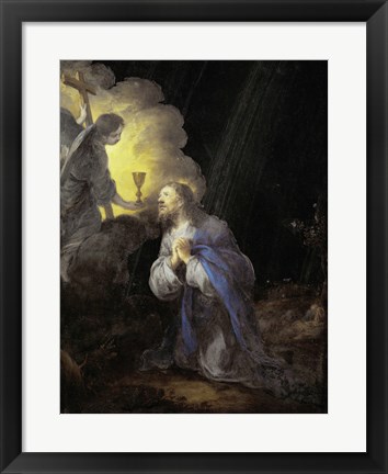 Framed Christ in the Garden of Gethsemane Print