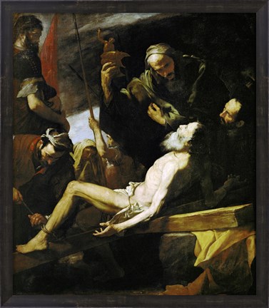 Framed Martyrdom of Saint Andrew Print