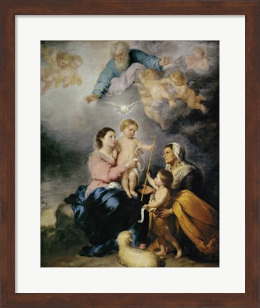 Framed Holy Family, also called the Virgin of Seville Print