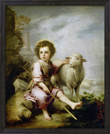 Framed Good Shepherd, around 1665. Print