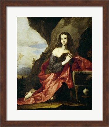 Framed Saint Mary Magdalen or Saint Tais, 1641 Print