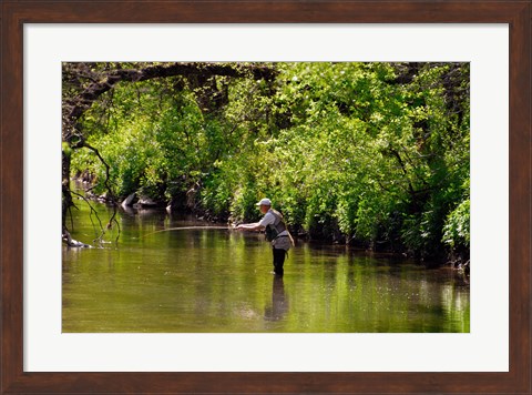 Framed Fishing Hole Print