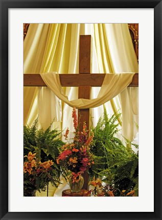 Framed Easter Cross Print