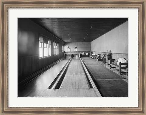 Framed Bowling alleys, Paul Smith&#39;s Casino Print