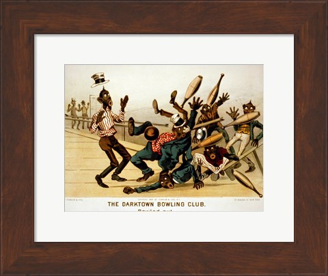 Framed Darktown Bowling Club: Bowled Out Print