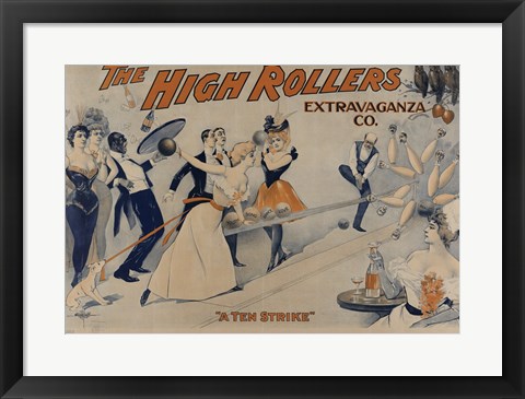 Framed High Rollers Extravaganza Co. Print