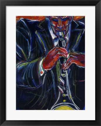 Framed Clarinet Print