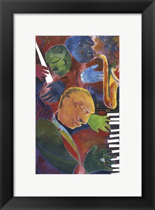 Framed Jazz Messenger III Print